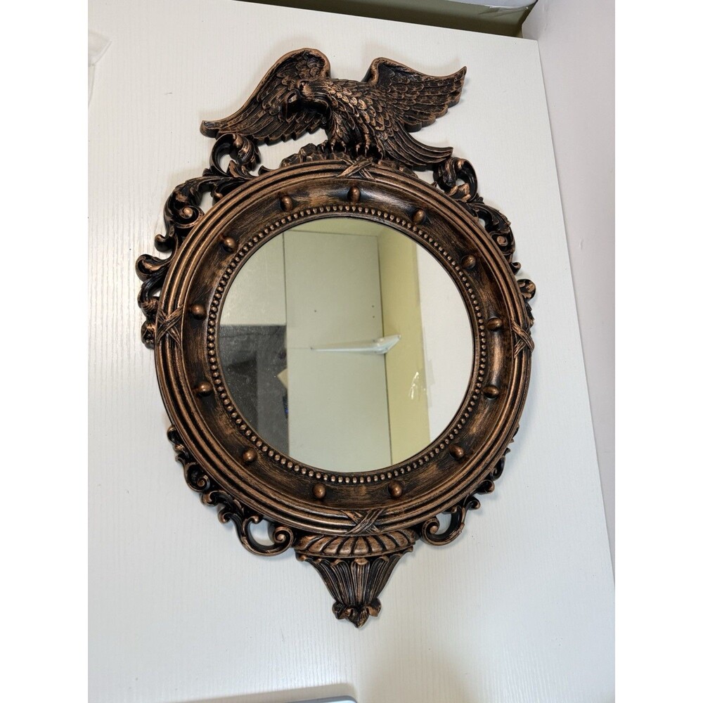 Vintage Dart Industries Coppercraft Guild Poly Eagle Wall Mirror 1959 USA